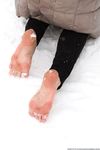 Feet - Irina A - 2015-08-27 Barefoot in the winter city