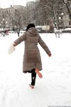 Feet - Irina A - 2015-08-27 Barefoot in the winter city