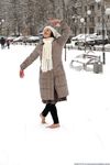 Feet - Irina A - 2015-08-27 Barefoot in the winter city