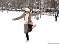 Feet - Irina A - 2015-08-27 Barefoot in the winter city