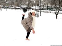 Feet - Irina A - 2015-08-27 Barefoot in the winter city