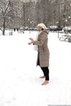 Feet - Irina A - 2015-08-27 Barefoot in the winter city