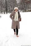 Feet - Irina A - 2015-08-27 Barefoot in the winter city
