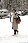 Feet - Irina A - 2015-08-27 Barefoot in the winter city