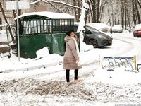 Feet - Irina A - 2015-08-27 Barefoot in the winter city