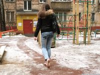 Feet - Irina B - 2016-05-04 From home without shoes