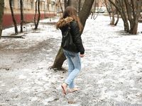 Feet - Irina B - 2016-05-04 From home without shoes