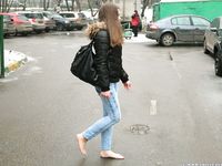 Feet - Irina B - 2016-05-04 From home without shoes