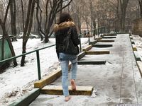 Feet - Irina B - 2016-05-04 From home without shoes