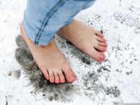 Feet - Irina B - 2016-05-04 From home without shoes