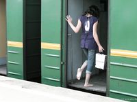 Feet - Jenya + Lena D- 2008-10-05 Barefoot trips to Russian towns. Tula