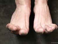 Feet - Jenya + Lena D- 2008-10-05 Barefoot trips to Russian towns. Tula