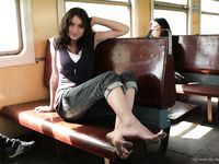 Feet - Jenya + Lena D- 2008-10-05 Barefoot trips to Russian towns. Tula