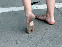 Feet - Jenya + Lena D- 2008-10-05 Barefoot trips to Russian towns. Tula