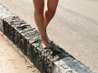 Feet - Jenya + Lena D- 2008-10-05 Barefoot trips to Russian towns. Tula