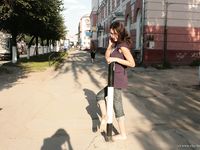 Feet - Jenya + Lena D- 2008-10-05 Barefoot trips to Russian towns. Tula