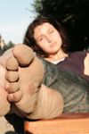 Feet - Jenya + Lena D- 2008-10-05 Barefoot trips to Russian towns. Tula