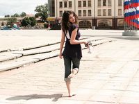 Feet - Jenya + Lena D- 2008-10-05 Barefoot trips to Russian towns. Tula