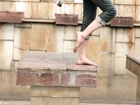 Feet - Jenya + Lena D- 2008-10-05 Barefoot trips to Russian towns. Tula