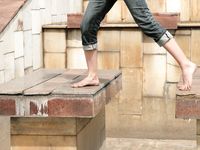 Feet - Jenya + Lena D- 2008-10-05 Barefoot trips to Russian towns. Tula