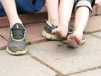 Feet - Jenya + Lena D- 2008-10-05 Barefoot trips to Russian towns. Tula