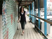 Feet - Jenya + Lena D- 2008-10-05 Barefoot trips to Russian towns. Tula