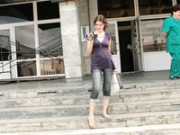 Feet - Jenya + Lena D- 2008-10-05 Barefoot trips to Russian towns. Tula