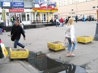 Feet - Jenya + Marina - 2006-06-29 Barefoot trips to Russian towns. Vladimir