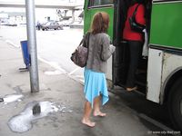 Feet - Jenya + Marina - 2006-06-29 Barefoot trips to Russian towns. Vladimir