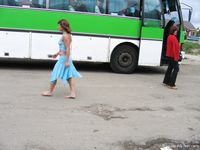 Feet - Jenya + Marina - 2006-06-29 Barefoot trips to Russian towns. Vladimir