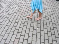 Feet - Jenya + Marina - 2006-06-29 Barefoot trips to Russian towns. Vladimir