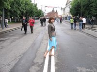 Feet - Jenya + Marina - 2006-06-29 Barefoot trips to Russian towns. Vladimir