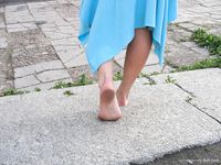 Feet - Jenya + Marina - 2006-06-29 Barefoot trips to Russian towns. Vladimir