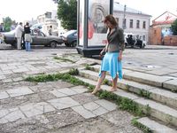 Feet - Jenya + Marina - 2006-06-29 Barefoot trips to Russian towns. Vladimir