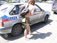 Feet - Jenya + Marina - 2006-06-29 Barefoot trips to Russian towns. Vladimir