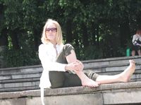 Feet - Jenya + Marina - 2006-06-29 Barefoot trips to Russian towns. Vladimir