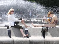 Feet - Jenya + Marina - 2006-06-29 Barefoot trips to Russian towns. Vladimir