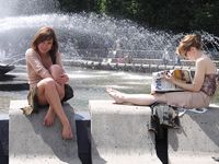 Feet - Jenya + Marina - 2006-06-29 Barefoot trips to Russian towns. Vladimir