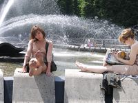 Feet - Jenya + Marina - 2006-06-29 Barefoot trips to Russian towns. Vladimir