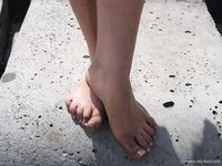 Feet - Jenya + Marina - 2006-06-29 Barefoot trips to Russian towns. Vladimir