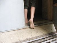 Feet - Jenya + Marina - 2006-06-29 Barefoot trips to Russian towns. Vladimir