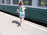 Feet - Jenya + Tanya - 2006-10-01 Barefoot trips to Russian towns. Tver