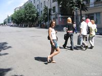 Feet - Jenya + Tanya - 2006-10-01 Barefoot trips to Russian towns. Tver