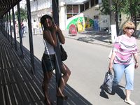 Feet - Jenya + Tanya - 2006-10-01 Barefoot trips to Russian towns. Tver