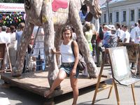Feet - Jenya + Tanya - 2006-10-01 Barefoot trips to Russian towns. Tver