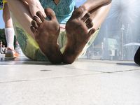 Feet - Jenya + Tanya - 2006-10-01 Barefoot trips to Russian towns. Tver