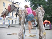 Feet - Jenya + Tanya - 2006-10-01 Barefoot trips to Russian towns. Tver