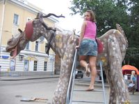 Feet - Jenya + Tanya - 2006-10-01 Barefoot trips to Russian towns. Tver