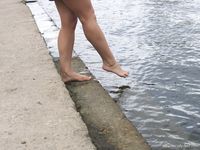 Feet - Jenya + Tanya - 2006-10-01 Barefoot trips to Russian towns. Tver