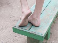 Feet - Jenya + Tanya - 2006-10-01 Barefoot trips to Russian towns. Tver